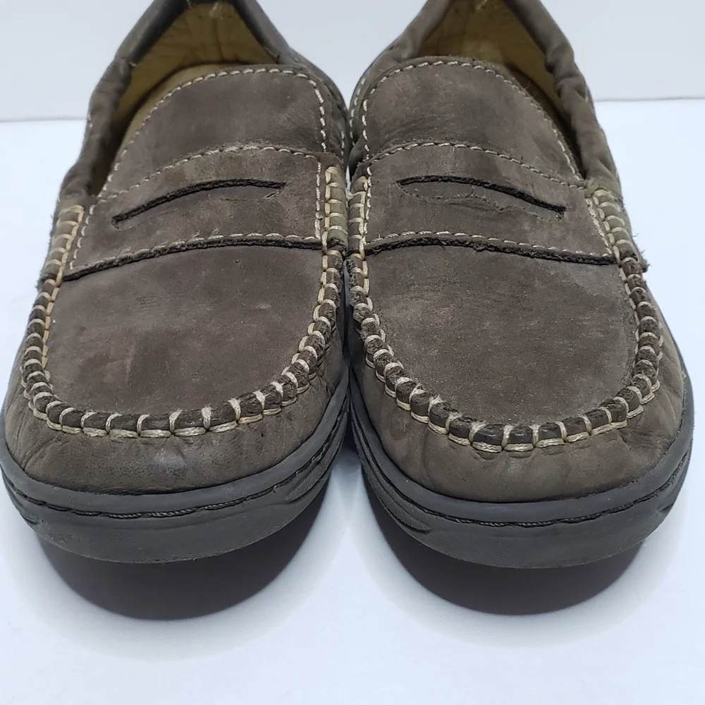 Primigi Brown Leather Penny Loafer Driving Moccasin Casual Dress Shoe 2.5